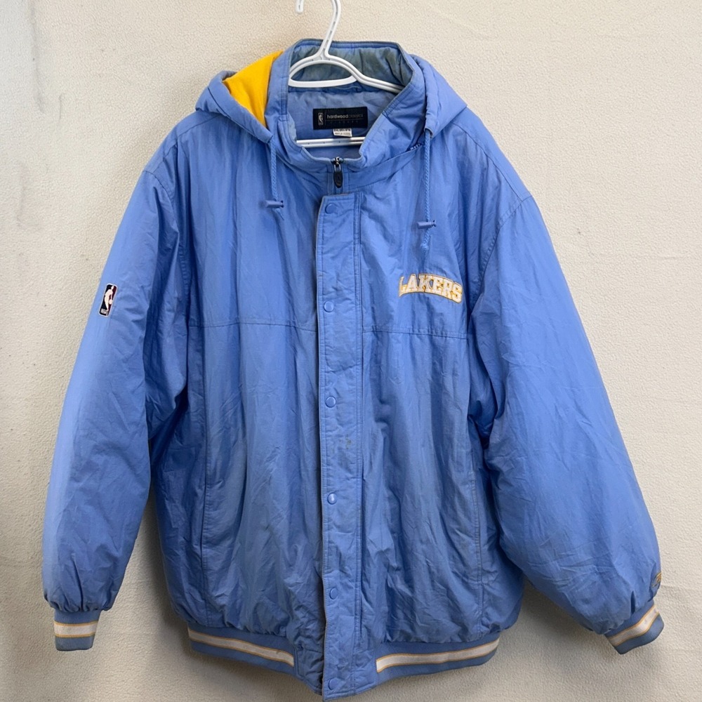 VTG Minneapolis Lakers Reebok Hardwood Classics Puffer Jacket Mens XXL MPLS